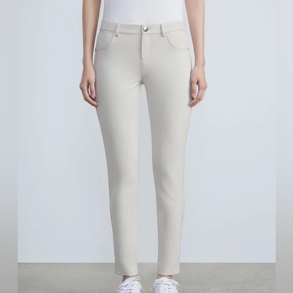 Lafayette 148 New York White Mercer Pants - Picture 1 of 12